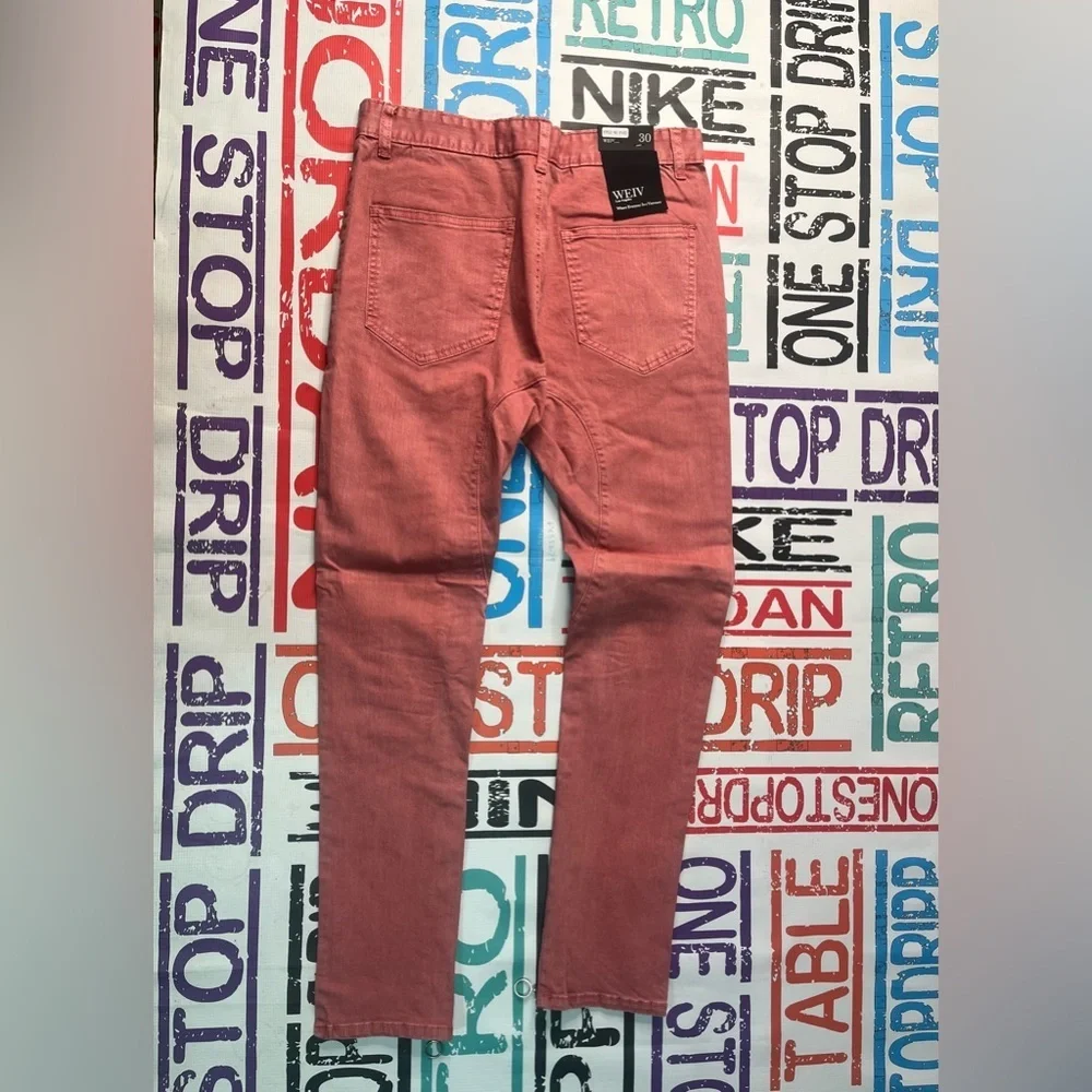 Pink denim jean pants Sz Various